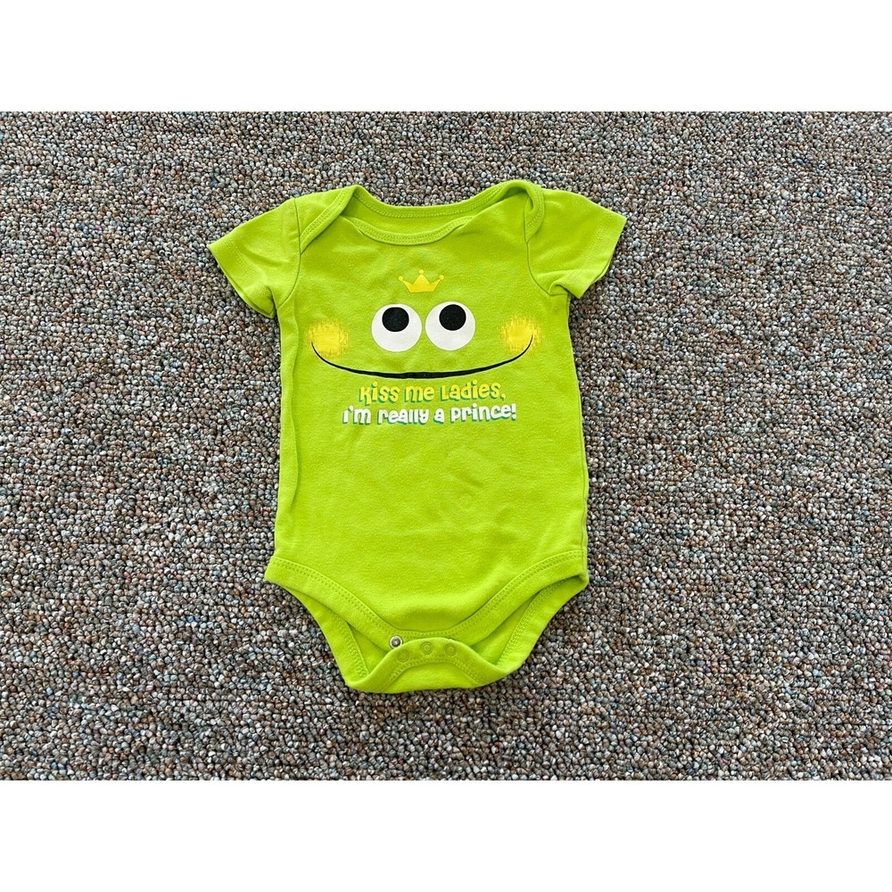 Garanimals Boys Kiss Me Ladies Prince Frog One-Piece 12M